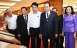 Chủ tịch nước, Chủ tịch Quốc hội thăm quan Triển lãm "Nhật báo Quốc hội với Tổng tuyển cử đầu tiên"