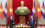 Tổng Bí thư Tô Lâm hội kiến với Quốc vương Campuchia Norodom Sihamoni