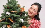 Cây thông độc lạ tạo điểm nhấn trên thị trường Giáng sinh 
