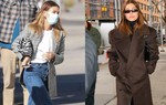Vợ Justin Bieber mặc đẹp với áo khoác trong mùa lạnh