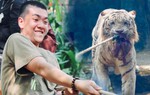 Người dân thích thú hò hét thi kéo co với hổ ở Thảo Cầm Viên mùng 9 Tết