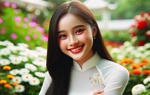 Vẻ đẹp thiếu nữ mùa xuân qua "mắt nhìn" của 
trí tuệ nhân tạo