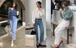 10 cách mặc quần jeans ống đứng sành điệu và tôn dáng