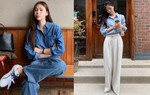 Mặc đẹp không khó với 10 cách phối áo sơ mi và quần ống rộng chuẩn sành điệu