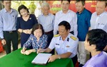 Hải đoàn 129 Hải quân bàn giao nhà tình nghĩa cho gia đình liệt sĩ ở Hậu Giang 
