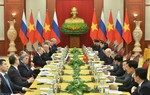 Tổng Bí thư Nguyễn Phú Trọng hội đàm với Tổng thống Liên bang Nga Vladimir Putin