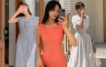5 kiểu đầm chiết eo thon thả cho nàng eo bánh mì