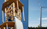 Đức tiên phong sử dụng tuabin gió cánh gỗ 