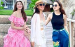 Thời trang du lịch nổi bật của Hồng Diễm, phụ nữ trên 40 tuổi nên tham khảo