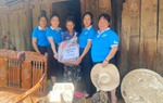Hội LHPN Sơn La thăm hỏi gia đình hội viên, phụ nữ hoàn cảnh khó khăn bị thiệt hại nặng nề do bão số 2