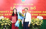 Tiếp nhận, bổ nhiệm nữ Chánh án Tòa án nhân dân tỉnh Bình Dương