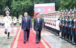Tổng Bí thư, Chủ tịch nước Tô Lâm chủ trì Lễ đón Tổng Bí thư, Chủ tịch nước Lào Thongloun Sisoulith