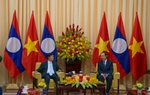 Tổng Bí Thư, Chủ Tịch Nước Lào Thongloun Sisoulith cùng Phu nhân thăm và làm việc tại TPHCM
