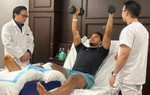 Xuân Son luyện tập trên giường bệnh, quyết tâm sớm trở lại ĐT Việt Nam