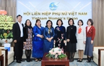 Hội Phụ nữ Campuchia vì Hòa bình và Phát triển chúc mừng Hội LHPN Việt Nam trước thềm Tết Ất Tỵ 2025