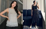 Ngắm mãi không chán 10 set đồ đen trắng của Tăng Thanh Hà
