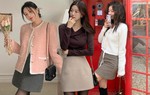 10 cách mặc chân váy ngắn trẻ trung cho Tết