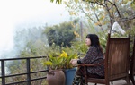 Khoảnh khắc bình yên ngày cận Tết trong khu vườn thơ mộng 