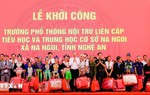 Tổng Bí thư Tô Lâm dự lễ khởi công trường nội trú liên cấp Na Ngoi