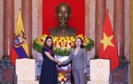 Phó Chủ tịch nước Võ Thị Ánh Xuân hội kiến Phó Tổng thống Ecuador