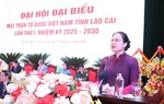 Đồng chí Hà Thị Nga dự Đại hội đại biểu MTTQVN tỉnh Lào Cai lần thứ I, nhiệm kỳ 2025 - 2030