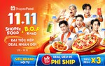 Đón chờ màn lên sóng cực chất của đại tiệc món ngon và ưu đãi khủng tại ShopeeFood 11.11 