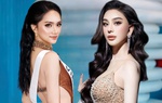 Lâm Khánh Chi ghi điểm với hành động tinh tế dành cho Hương Giang tại Miss Universe 2025