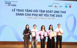"Chạm sẻ chia, Trao hy vọng": Tầm soát ung thư miễn phí cho 2.010 phụ nữ yếu thế