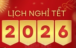 Công chức, viên chức được nghỉ 4 ngày liên tục dịp Tết Dương lịch 2026