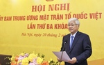 Khai mạc Hội nghị Ủy ban Trung ương Mặt trận Tổ quốc Việt Nam lần thứ ba, khóa X
