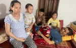 Thai phụ ôm con thơ xin níu giữ sự sống cho chồng bị ung thư gan