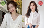Nên diện sơ mi gì để gương mặt tròn trông thon gọn hơn?