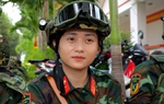Nữ chiến sĩ quyết tâm tạo nên những hình ảnh hùng tráng trong Lễ diễu binh, diễu hành 