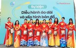 Nhãn hàng Nguyên Xuân đồng hành hoạt động diễu hành áo dài và xếp hình bản đồ Việt Nam