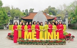 Hội viên phụ nữ Cục Trang bị và kho vận - Bộ Công an tri ân công đức của Hai Bà Trưng