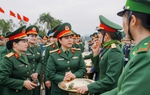 Ban Phụ nữ Quân đội thăm, động viên lực lượng nữ tham gia tập luyện diễu binh, diễu hành 