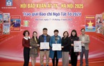 Báo Phụ nữ Việt Nam đoạt 2 giải tại Hội báo Xuân Ất Tỵ - Hà Nội 2025