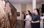 Phu nhân Ngô Phương Ly và Phó Chủ tịch Quỹ Heydar Aliyev tham quan Bảo tàng Mỹ thuật Việt Nam