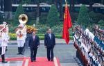 Thủ tướng Phạm Minh Chính chủ trì lễ đón Thủ tướng Nhật Bản Ishiba Shigeru