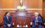 Chủ tịch UBTƯ MTTQ Việt Nam Đỗ Văn Chiến tiếp Đại sứ đặc mệnh toàn quyền Hàn Quốc tại Việt Nam