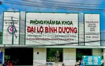 Xử phạt Phòng khám đa khoa Đại lộ Bình Dương