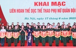 Chủ tịch Hội LHPN Việt Nam Nguyễn Thị Tuyến dự Khai mạc Liên hoan Thể dục Thể thao Phụ nữ Quân đội