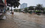 Thái Nguyên: Mưa lớn gây ngập lụt nhiều khu vực