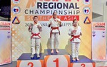 2 nữ võ sĩ Cao Bằng giành Huy chương vàng vô địch Jujitsu Đông Nam Á 