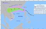 Bão WIPHA di chuyển nhanh, gây mưa lớn diện rộng