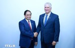 Thủ tướng Phạm Minh Chính hội kiến Chủ tịch Cuba Miguel Diaz Canel