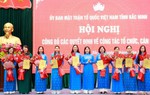 Thành lập Ban Công tác phụ nữ thuộc Cơ quan Mặt trận Tổ quốc Việt Nam tỉnh Bắc Ninh