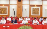 Bộ Chính trị làm việc với Ban Thường vụ Quân ủy Trung ương