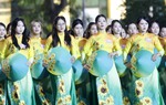 Ấn tượng Khối Phụ nữ Việt Nam tại sơ duyệt diễu binh, diễu hành Lễ kỷ niệm 80 năm Quốc khánh 2/9