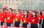 Hơn 10.000 cán bộ, hội viên phụ nữ Hưng Yên dự Lễ chào cờ "Tôi yêu Tổ quốc, quê hương tôi"